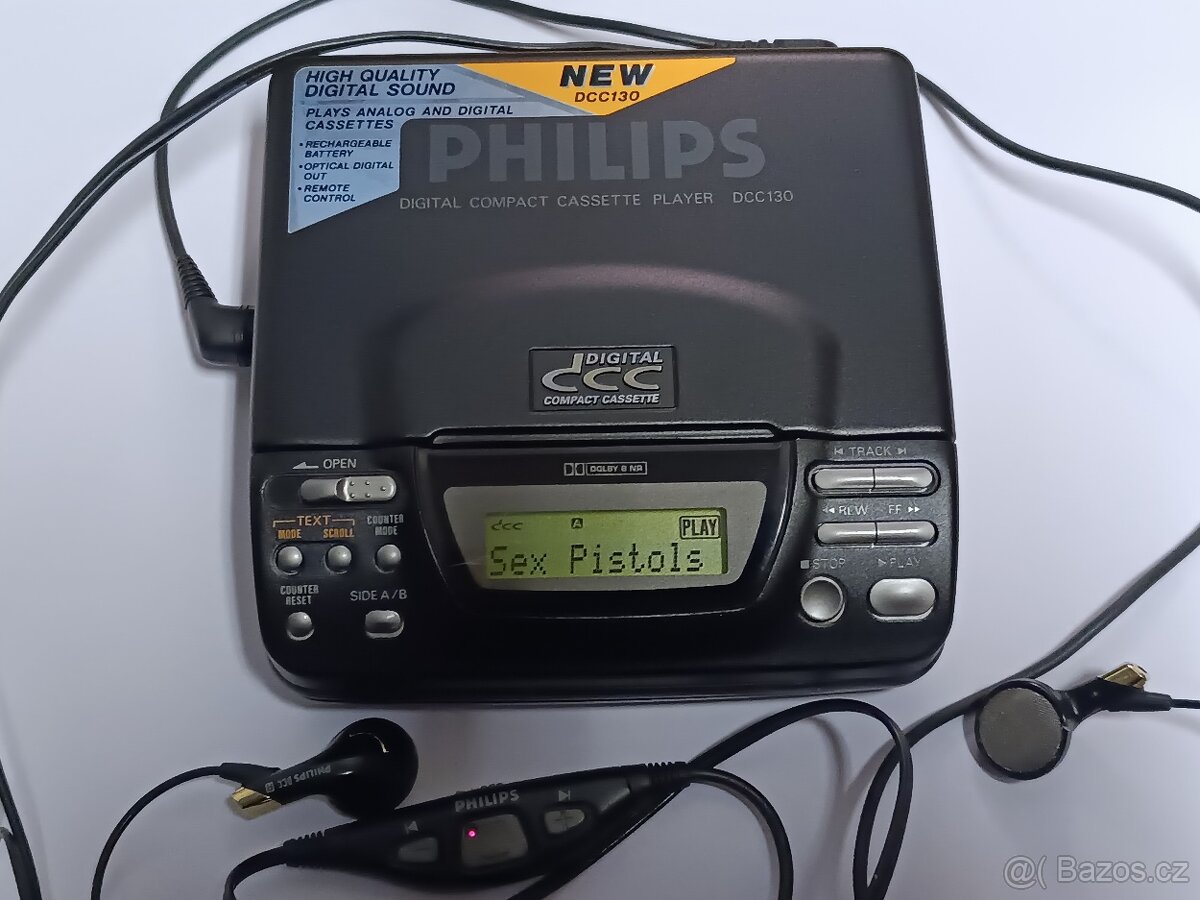 PHILIPS DCC 130 Walkman na digitální kazety + 1 DCC kazeta