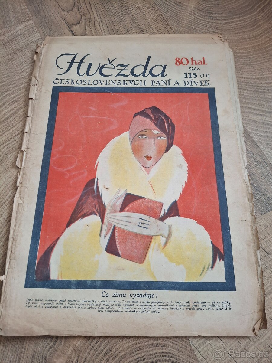 Starožitné časopisy Hvězda československých paní a dívek