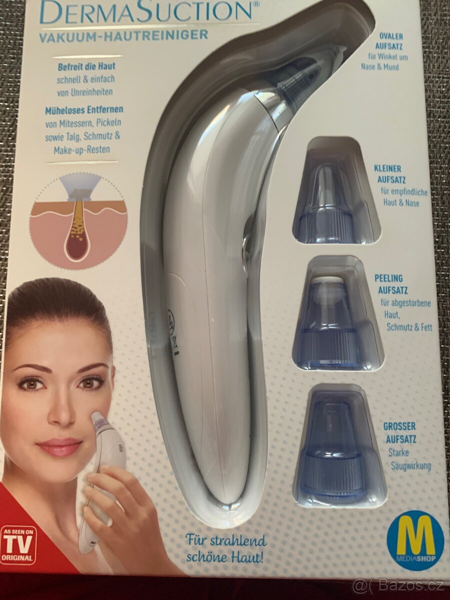 Vakuový čistič pleti na černé tečky a akné