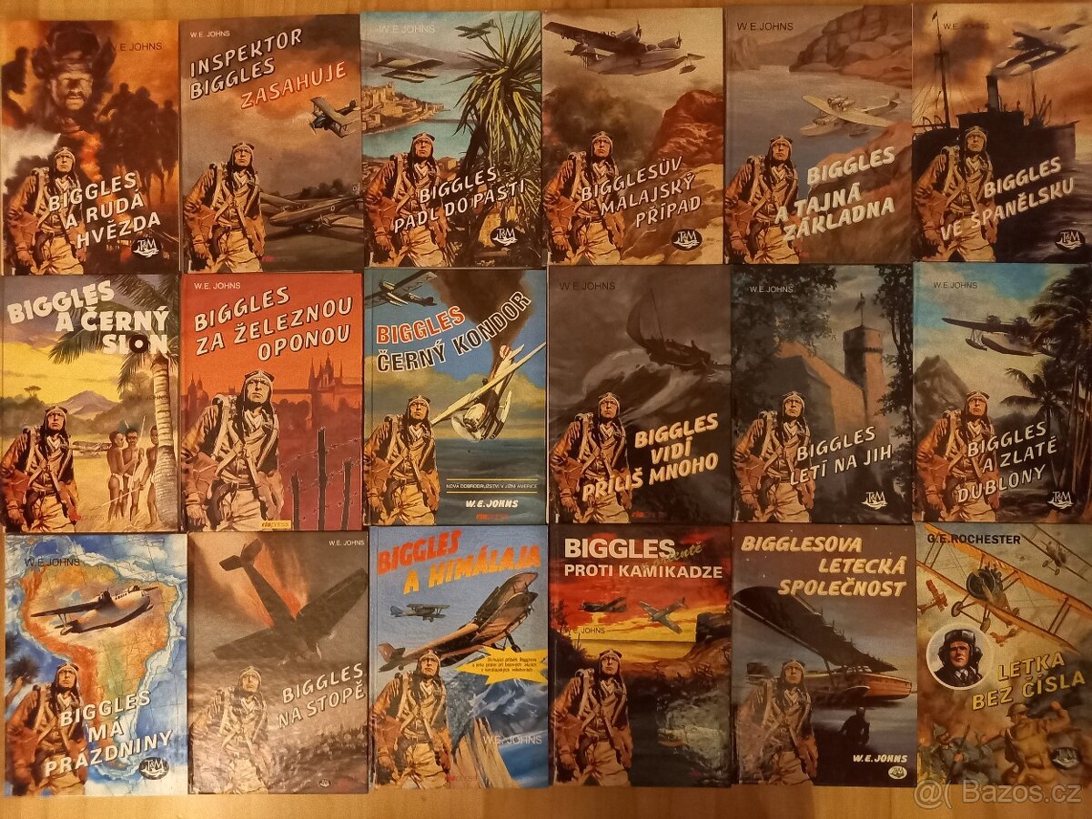 W.E.Johns - 35 knih o letci Bigglesovi