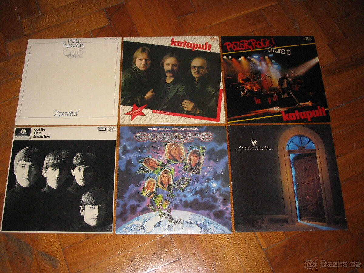LP desky - Petr Novák, Katapult, Deep Purple a další.