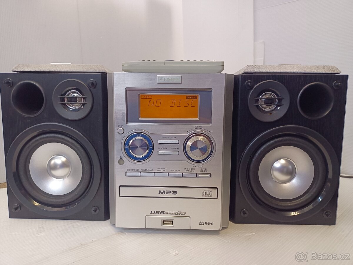 FISHER věž DSC-UB01, rádio-CD-USB