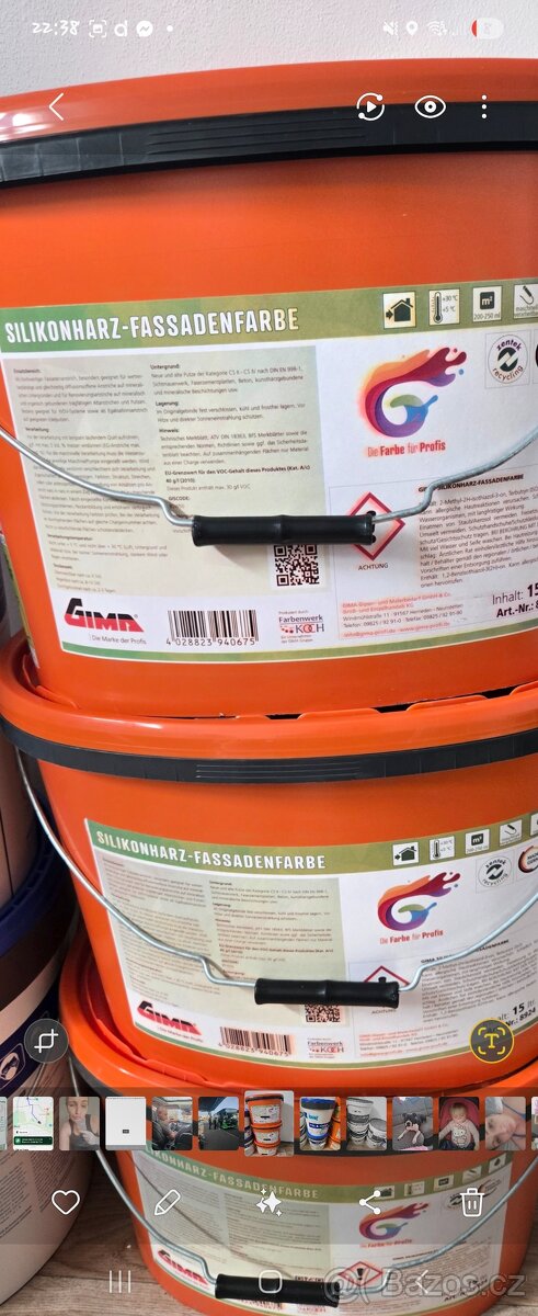 Fasádní barva GIMA