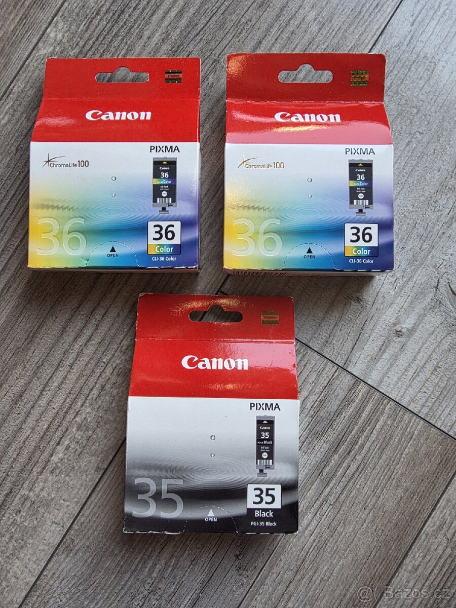 Inkoustové náplně do tiskáren Canon