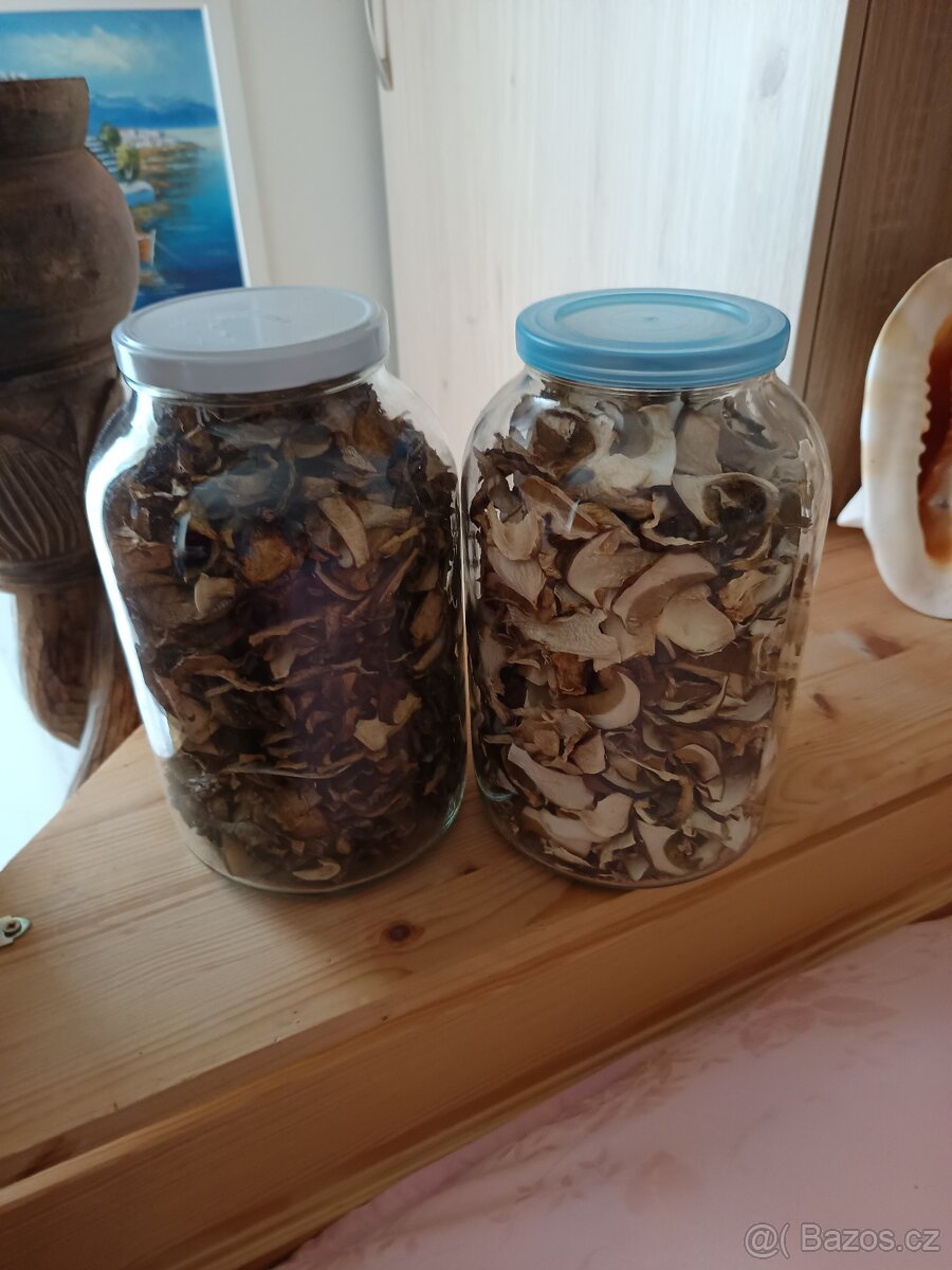 Sušené pravé hřiby a směs