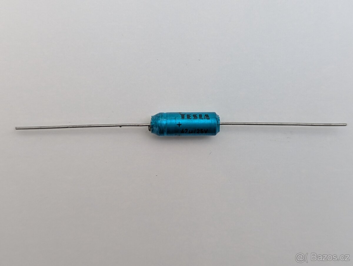 Kondenzátor elektrolytický 47uF/25V TESLA TF009