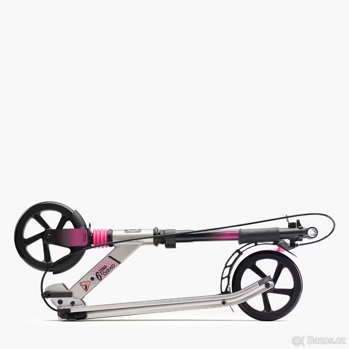 Koloběžka OXELO MID9 růžová a černá