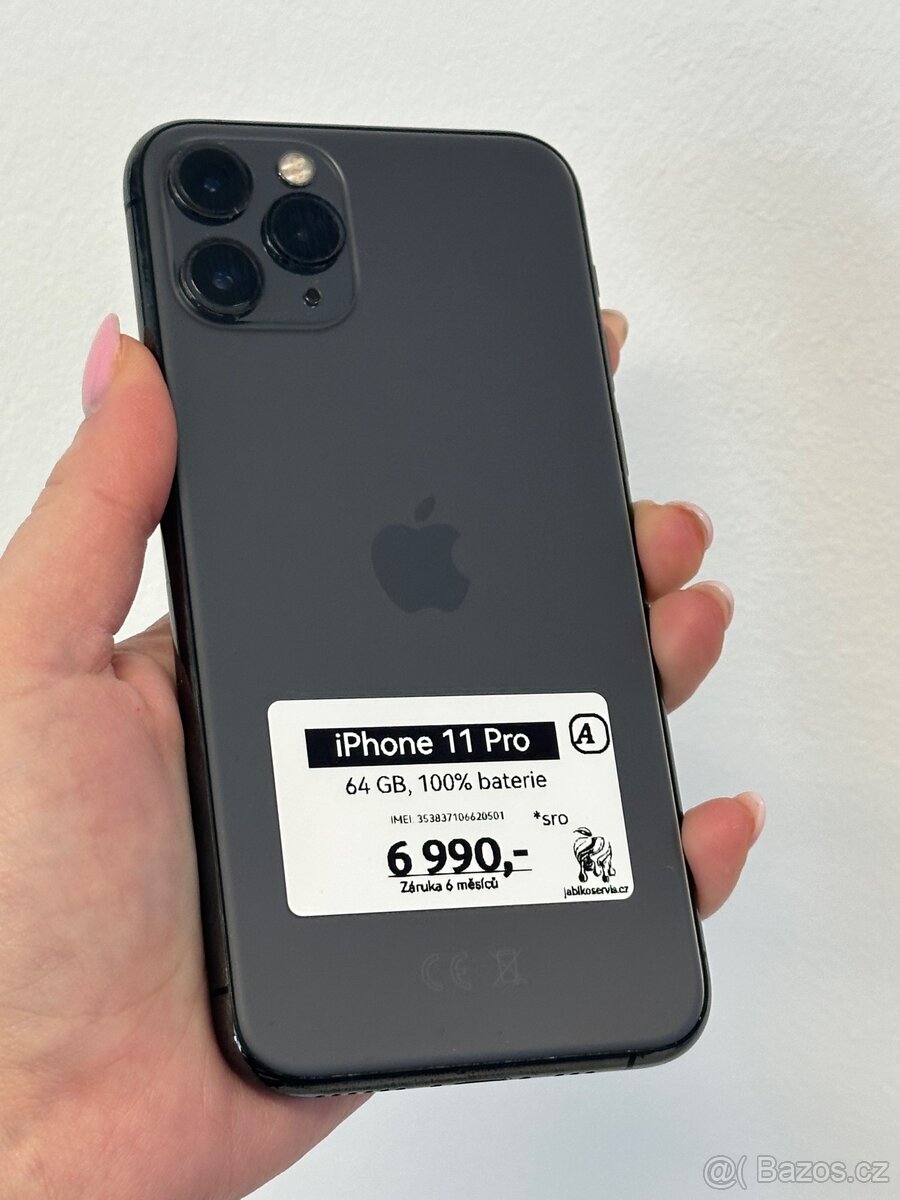 iPhone 11 Pro - 64GB - 100% baterie