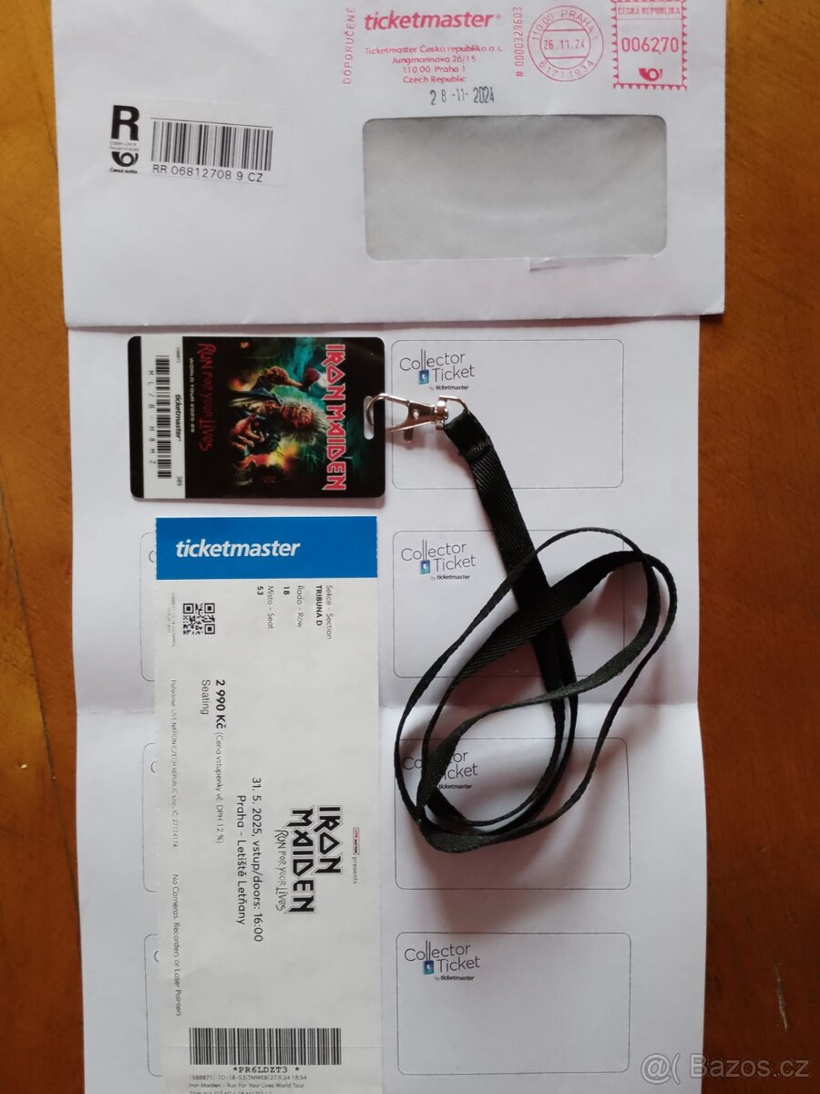 Vstupenky na IRON MAIDEN