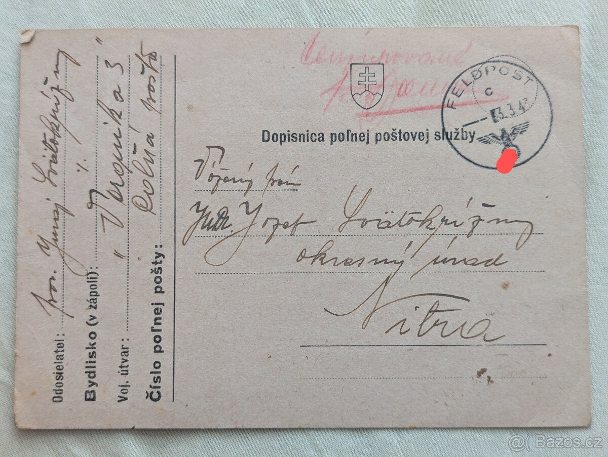 Slovenský štát feldpost