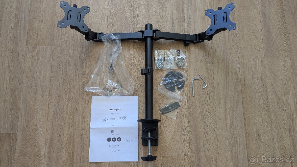 Ergonomický stojan na dva monitory AlzaErgo D15B