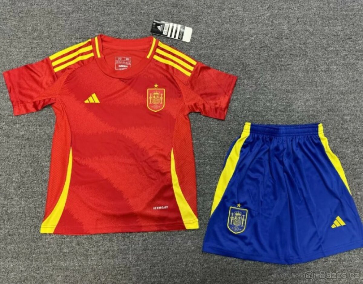 Fotbalový dres s kraťasy Španělska dětský