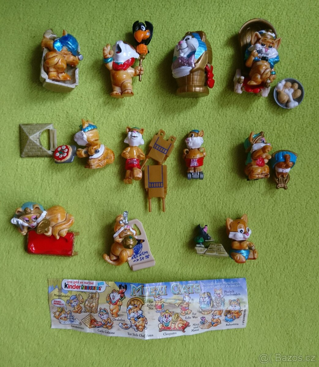 Kinder figurky - sada Kočky faraoni 1x BPZ
