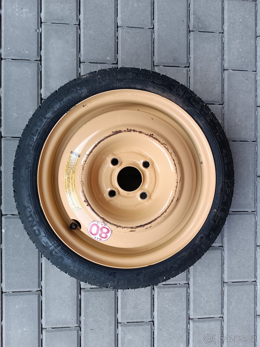 Prodám rezervní kolo 4x100 14 z Hondy Civic 6g