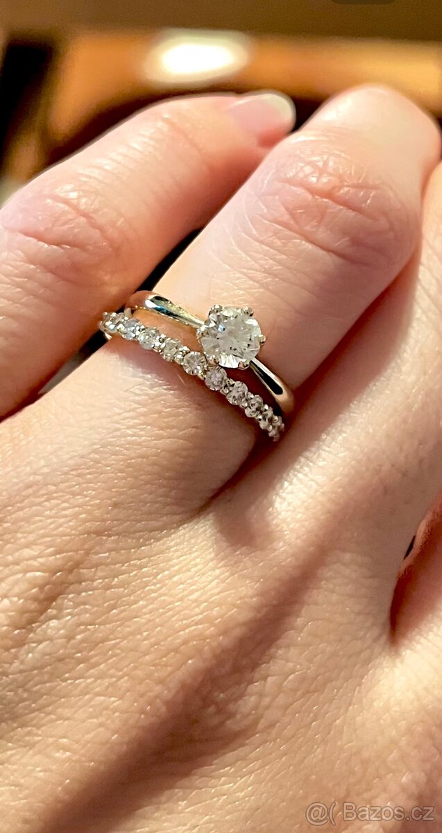Rydl zlaty prsten LOVE 089 0,50ct briliant