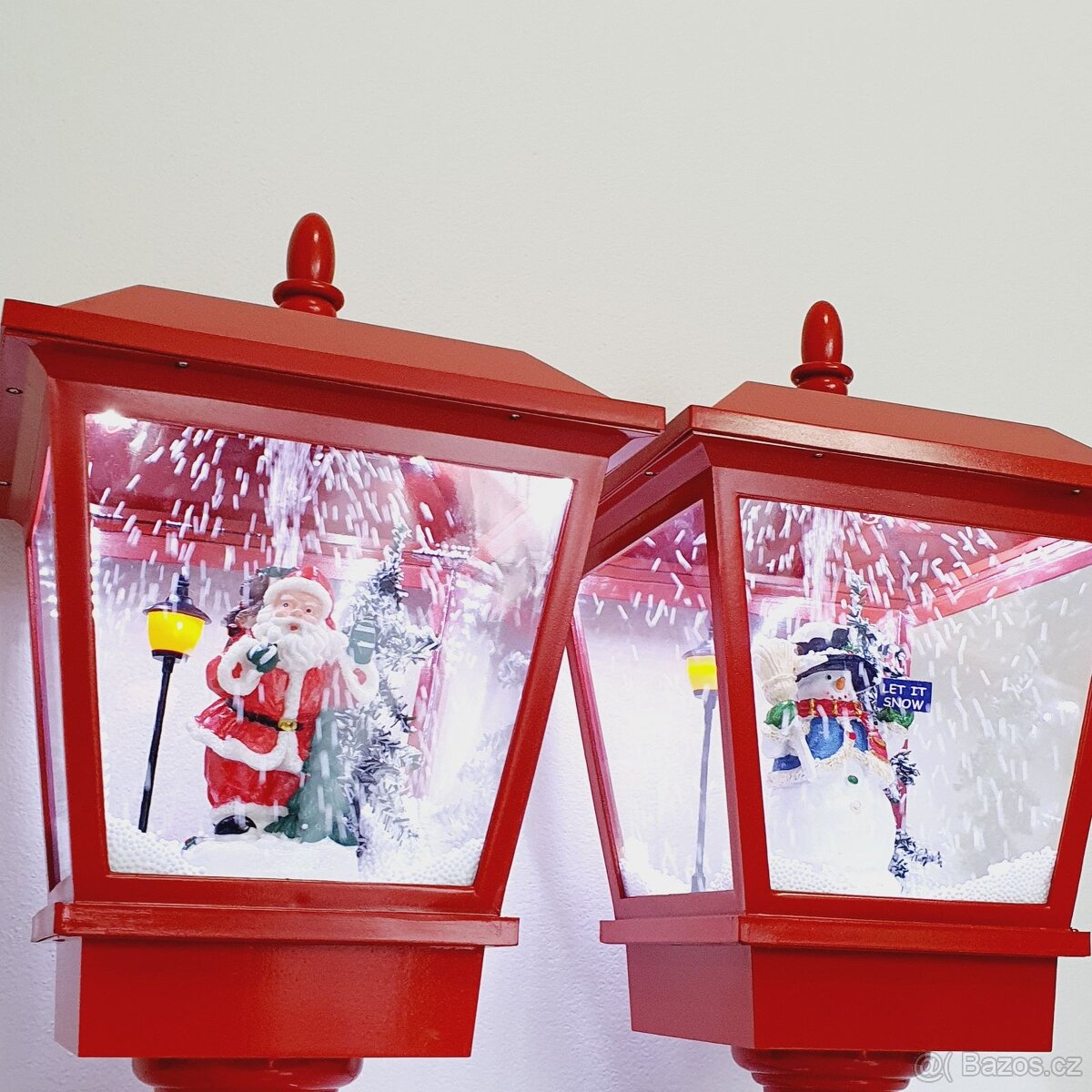 🎄 Vánoční svítící lampa se sněžením – 180 cm