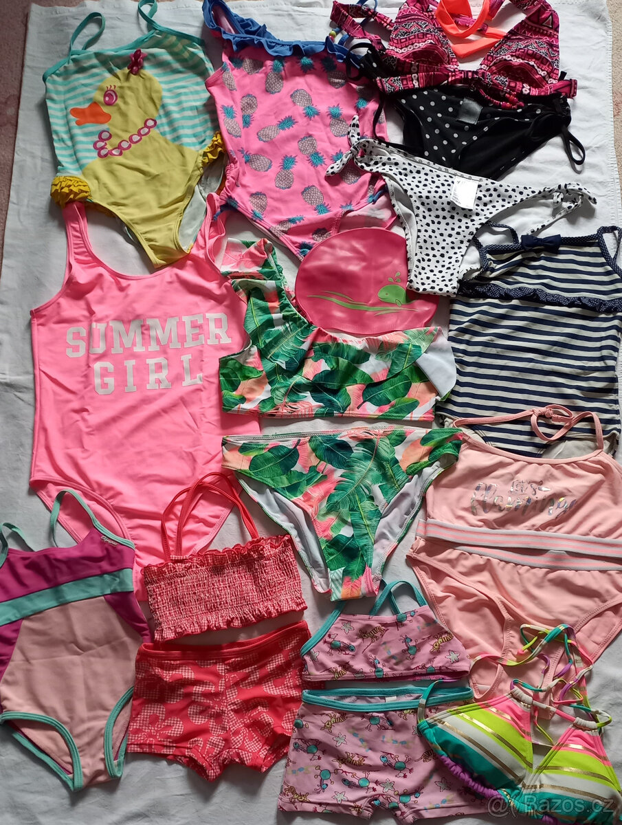 Dívčí plavky od vel.104-až po vel.34