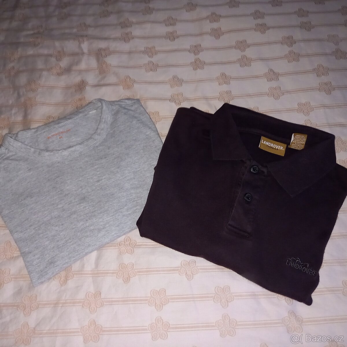 Dvě pánská trika vel. M ,Tom Tailor a Landrover