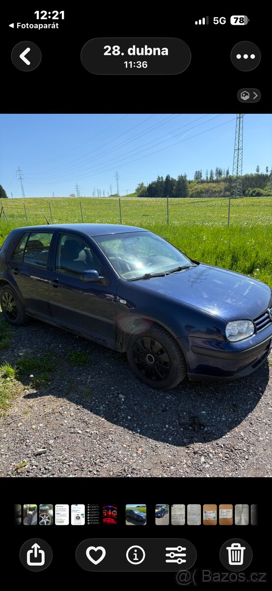 Volkswagen Golf IV 1.9 TDi 66kw  nová STK 9/2027