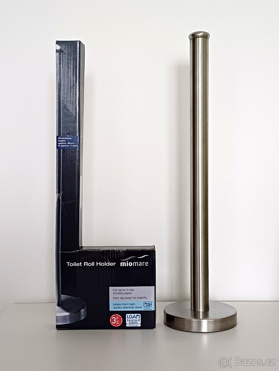 Stojan na toaletní papír nerezový