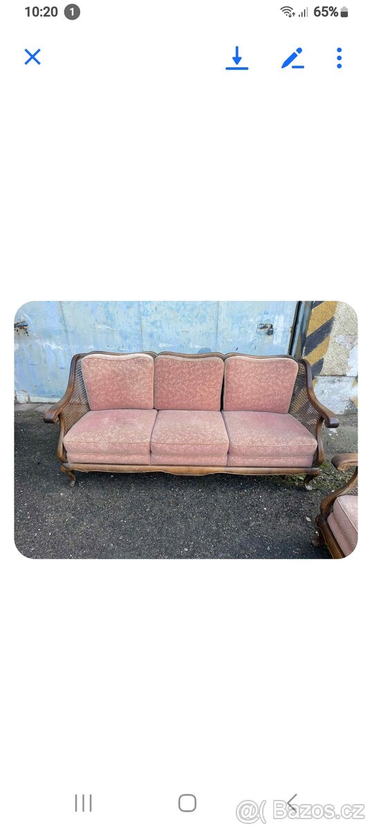 Prodam retro gauc a 2 kresla viz foto