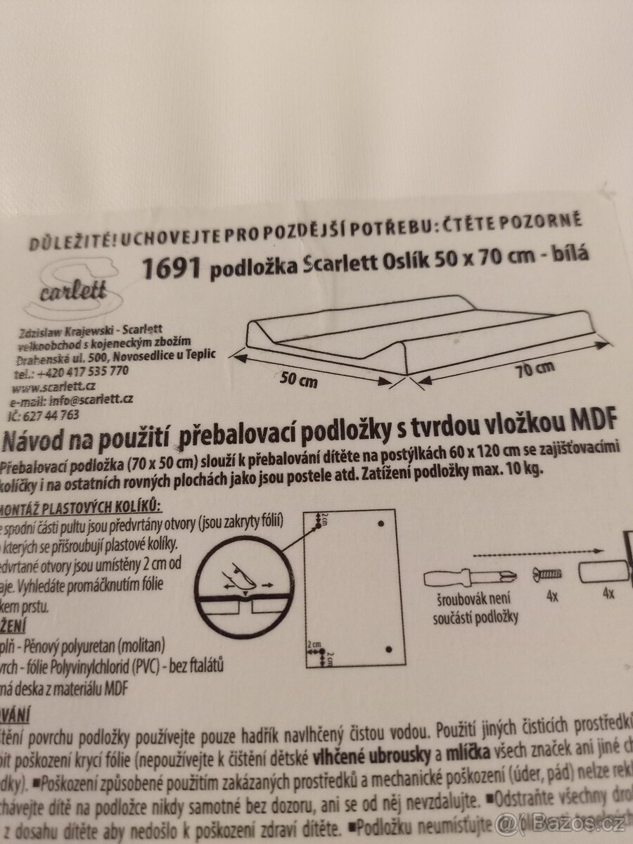 Přebalovací podložka