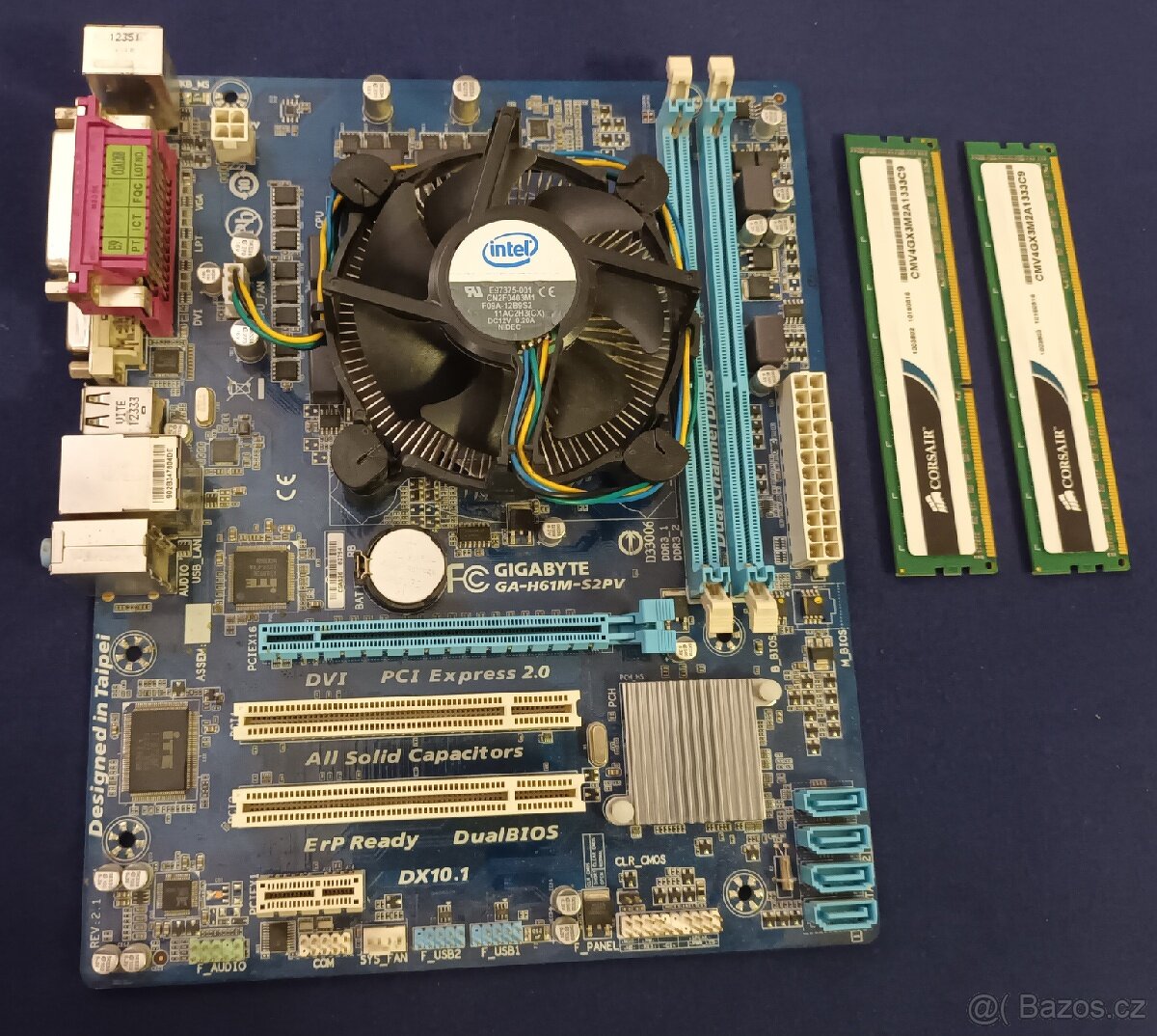 Intel Pentium G2020 2x2,9 Ghz, 4 Gb DDR3, výstup VGA a DVI
