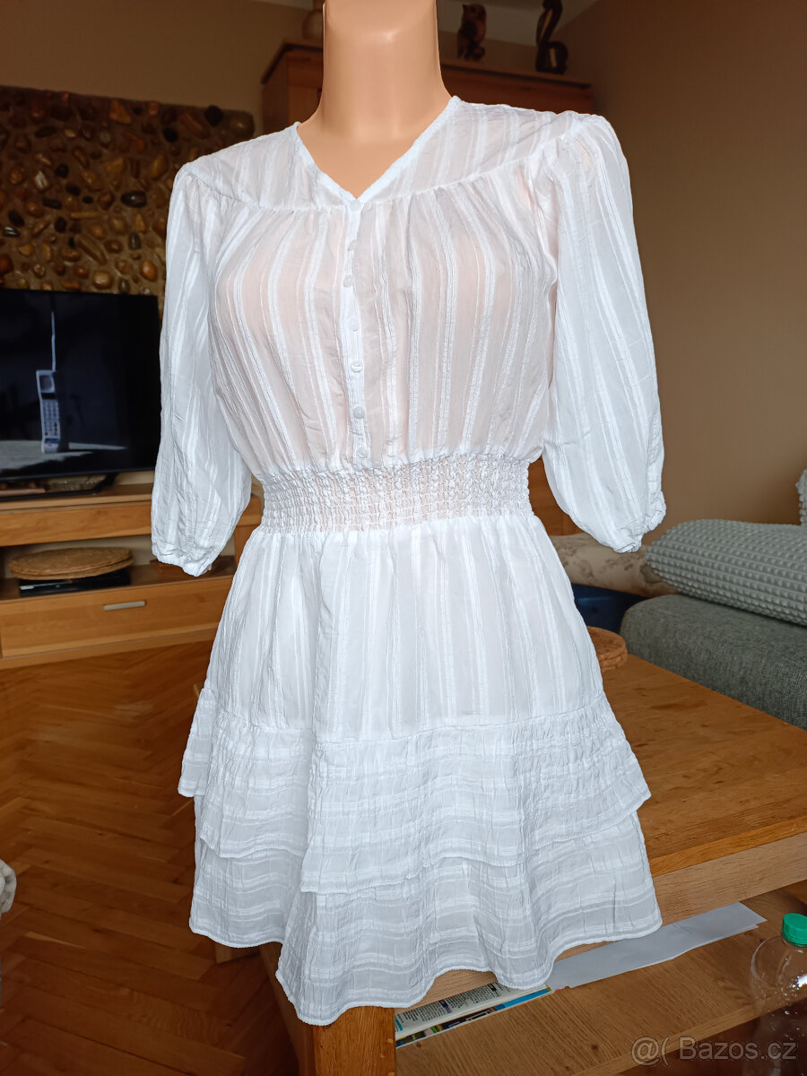 Bílé letní šaty Orsay vel.32