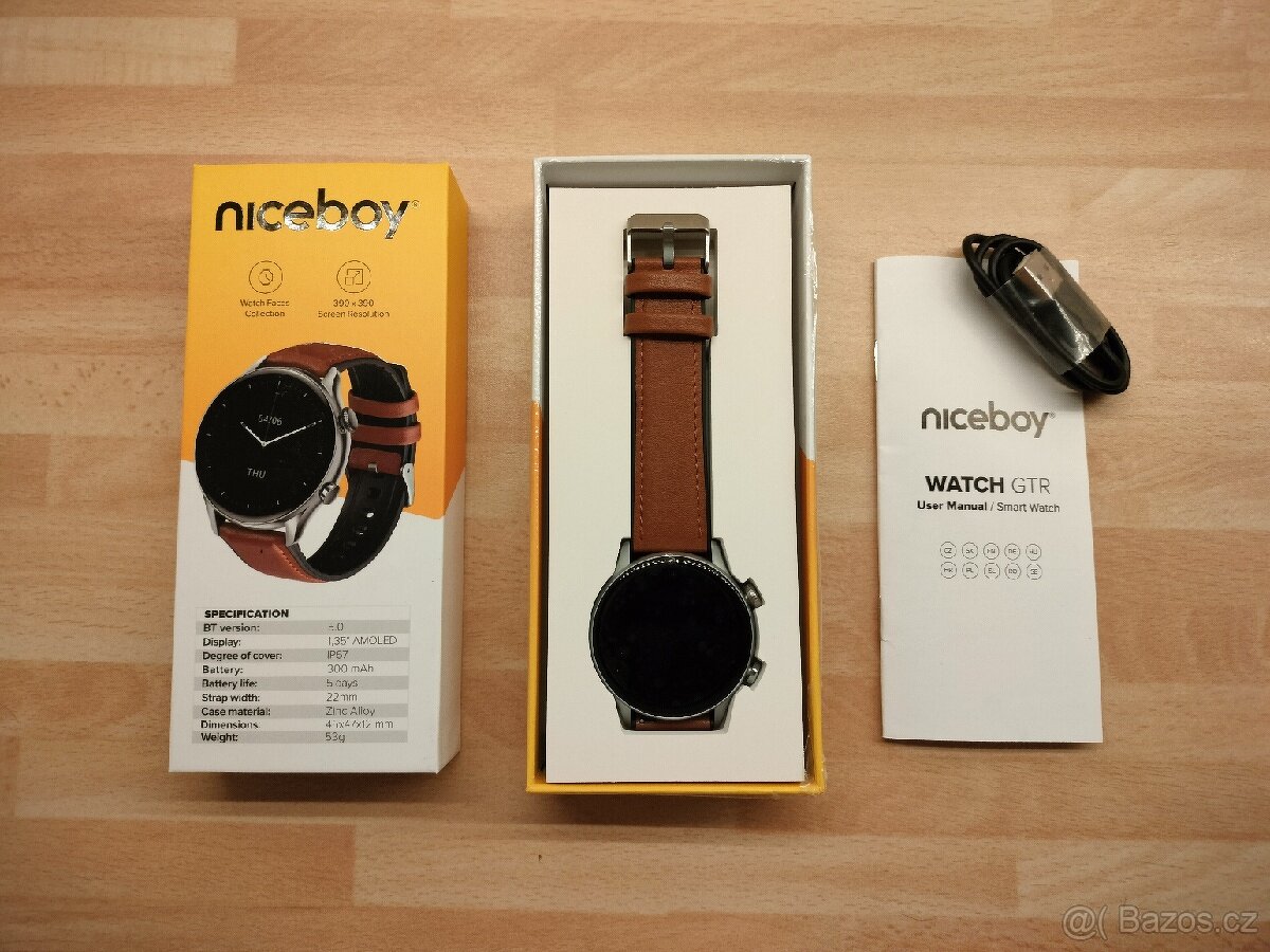 Smart hodinky Niceboy Smart Watch GTR, stříbrné