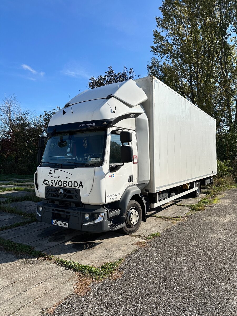 Renault D skříňové solo 12t