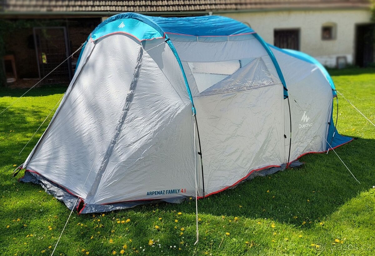 Stan pro 4 osoby - perfektní stav - Prutový stan Arpenaz 4.1