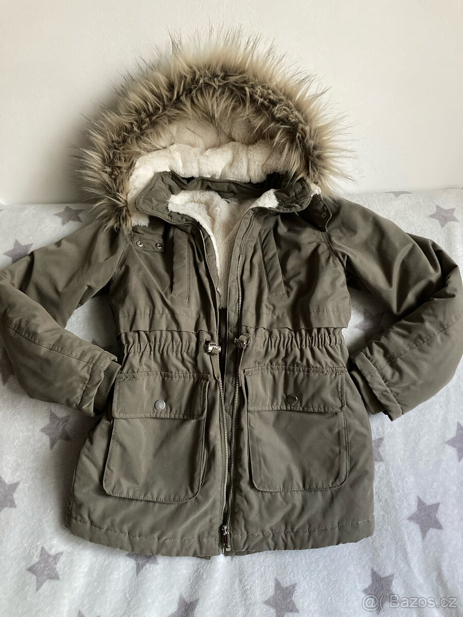 Dívčí zimní bunda H&M vel. 140