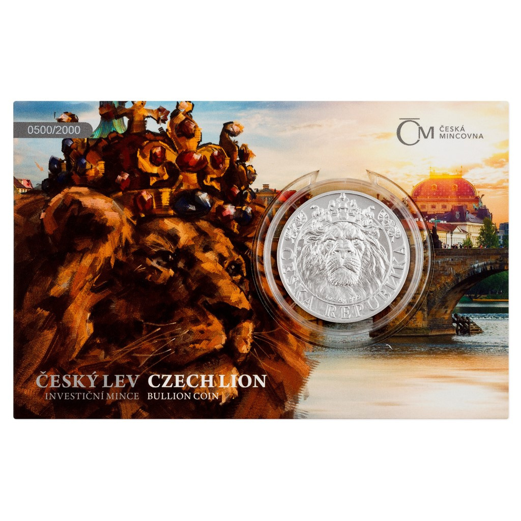 Prodám 1 Oz stříbrnou číslovanou minci sběratel, č. 1357