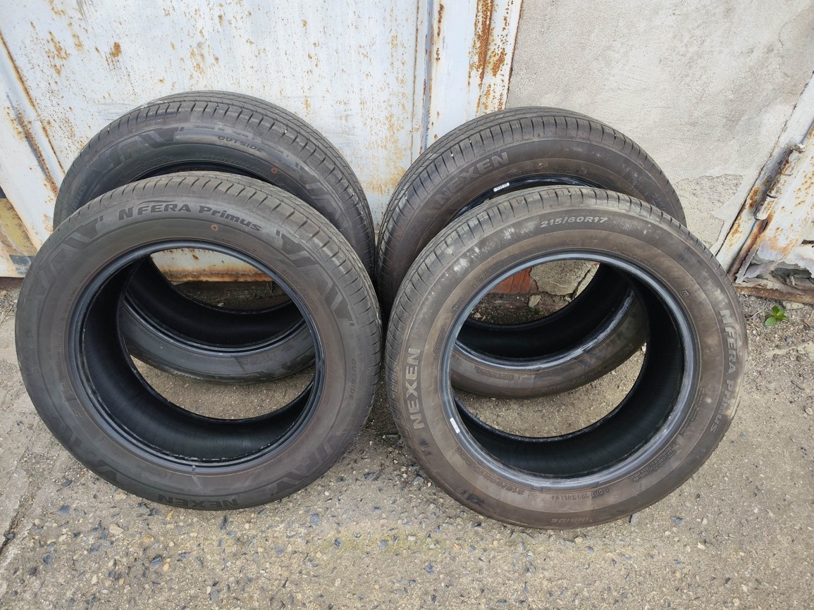 17"zánovní sada letních pneu Nexen 215/60/17 4000Kč/4ks
