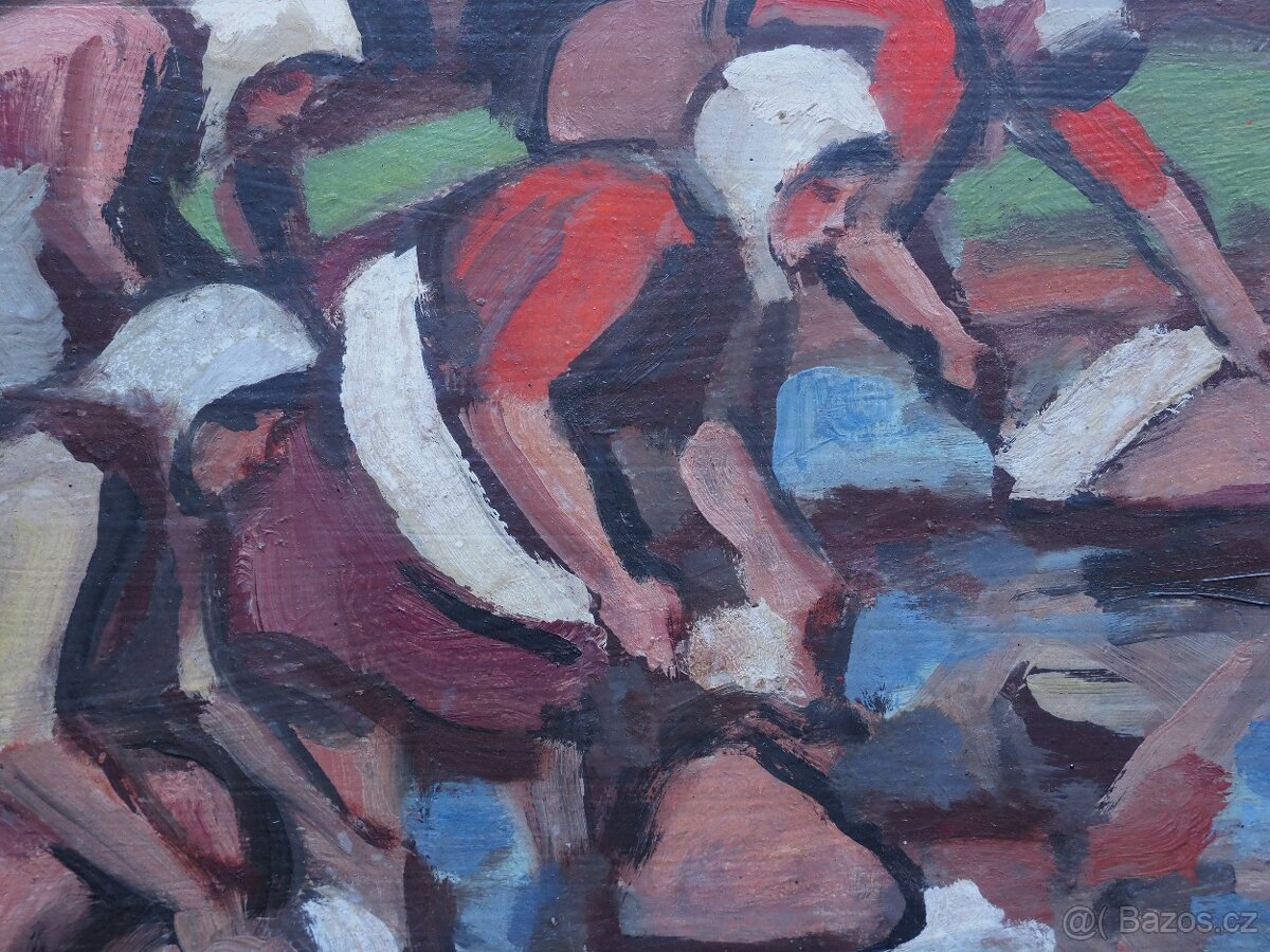 MORAVEC A. obraz "Pradleny"