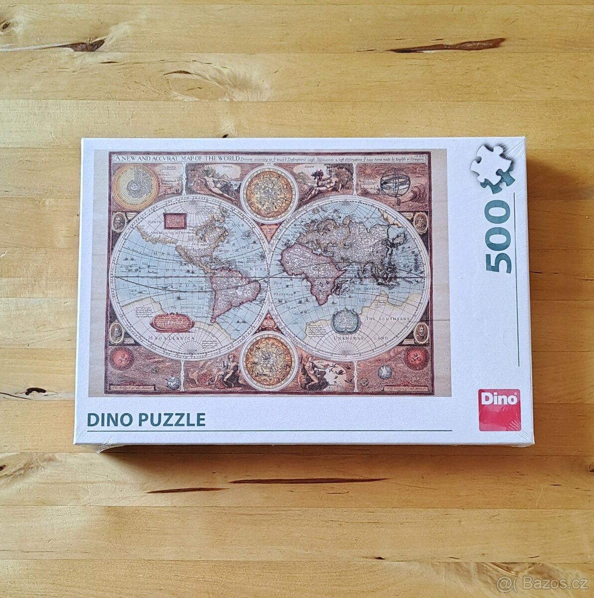 Puzzle Mapa světa 500 dílků, zn.Dino