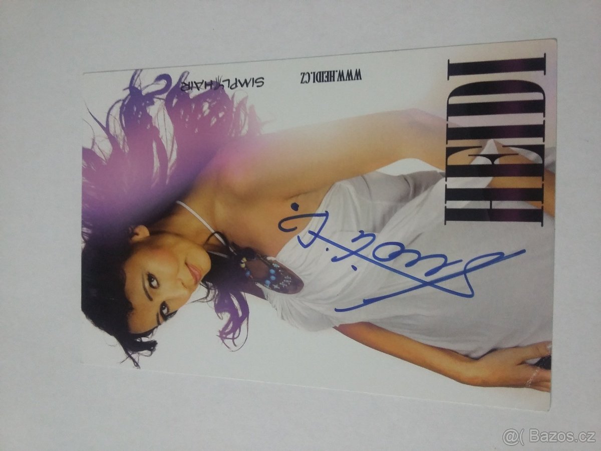 Autogram Heidi Janků