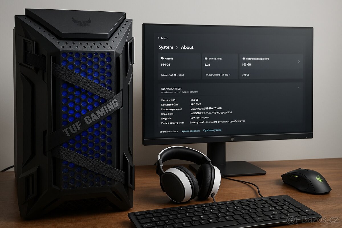 Výkonný TUF Gaming PC 32gb/1Tb Spěchá