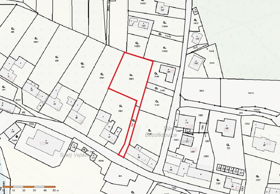 BEZDĚDOVICE - pozemek na RD