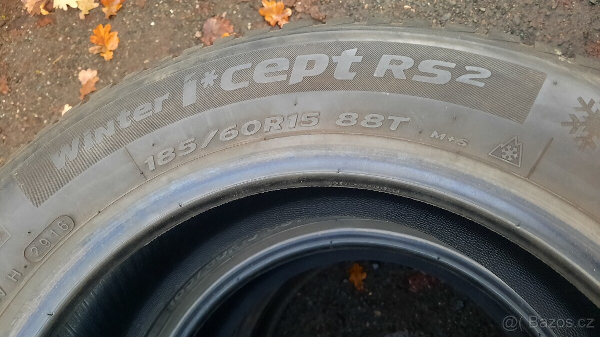 2ks zimní pneu 185/60/15