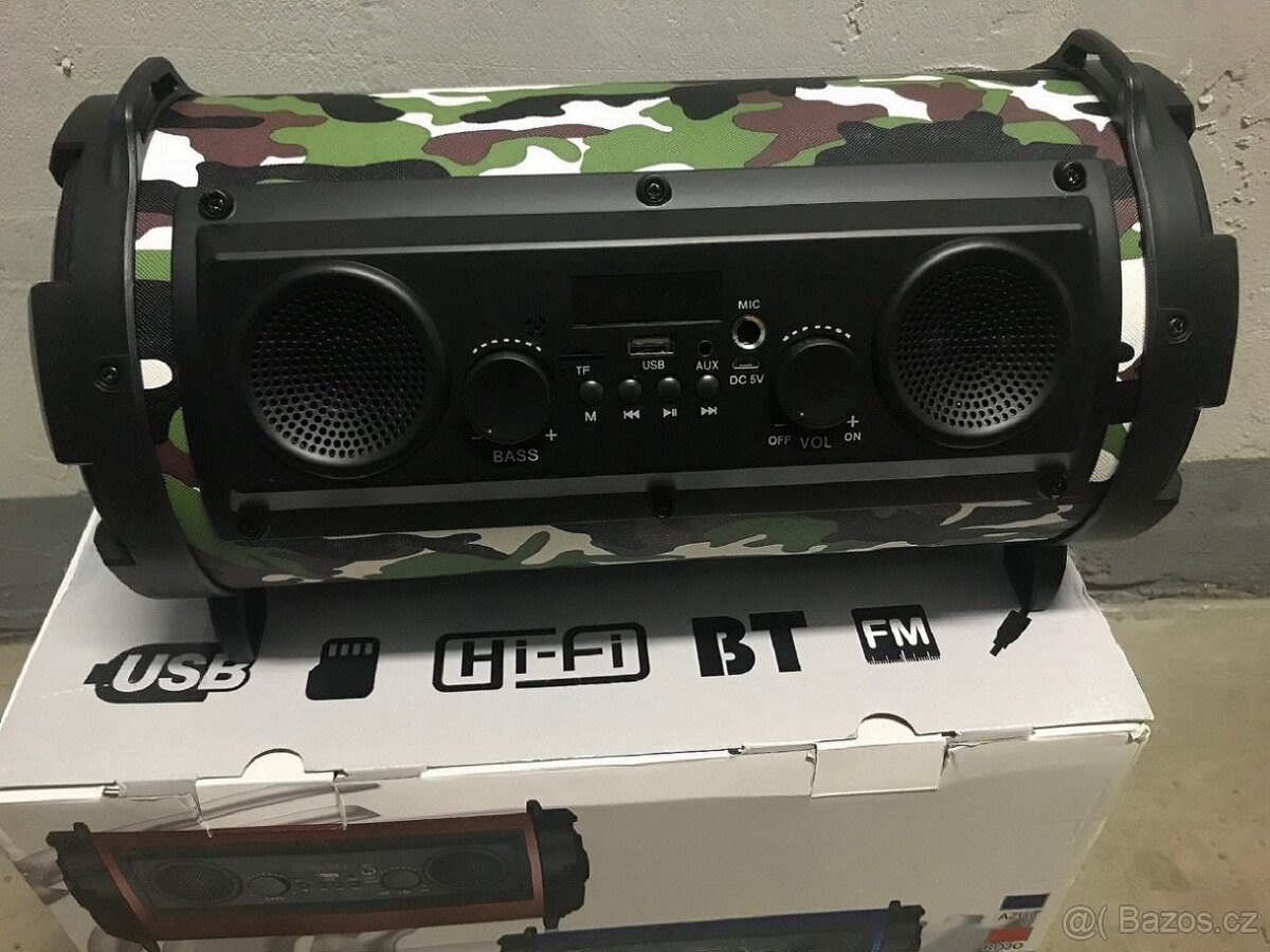 Reproduktor silné basy Bluetooth repro radio nové