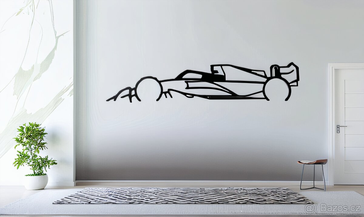 F1 2022 kovový obraz Formule 150cm