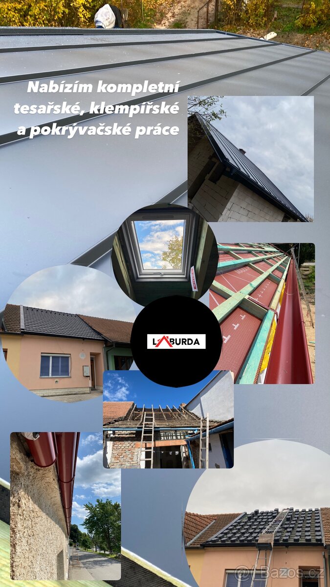 Nabízím klempířské, tesařské a pokrývačské práce