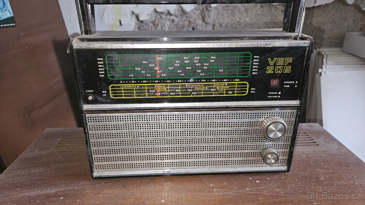 Radio VEF 206 - veteran - starozitnost