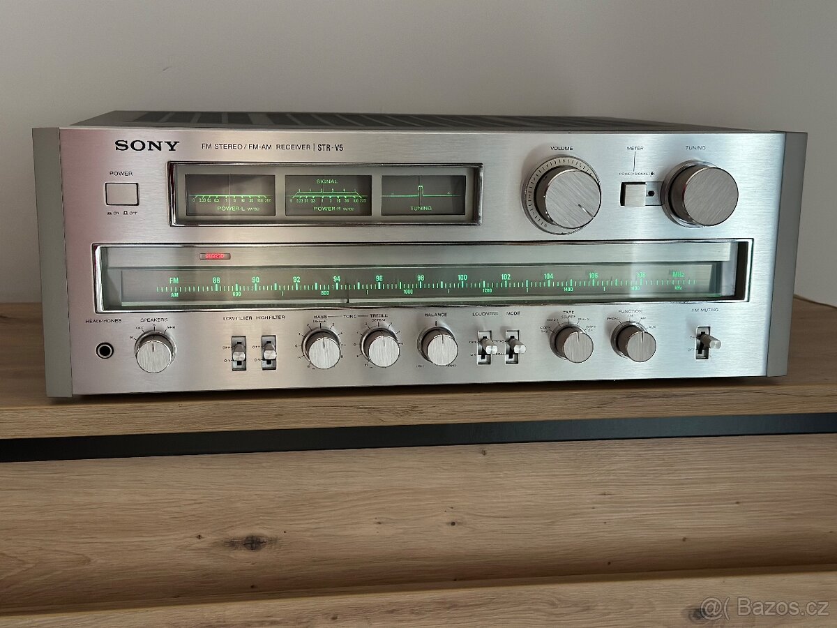 SONY STR-V5 ŠPIČKOVÝ VINTAGE STEREO RECEIVER