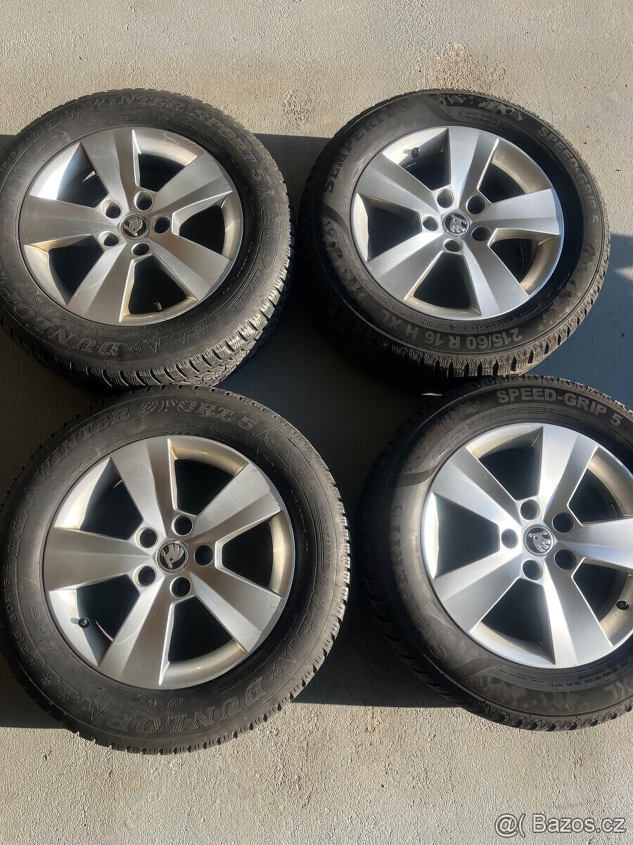 Originál Alu kola Škoda Superb 3