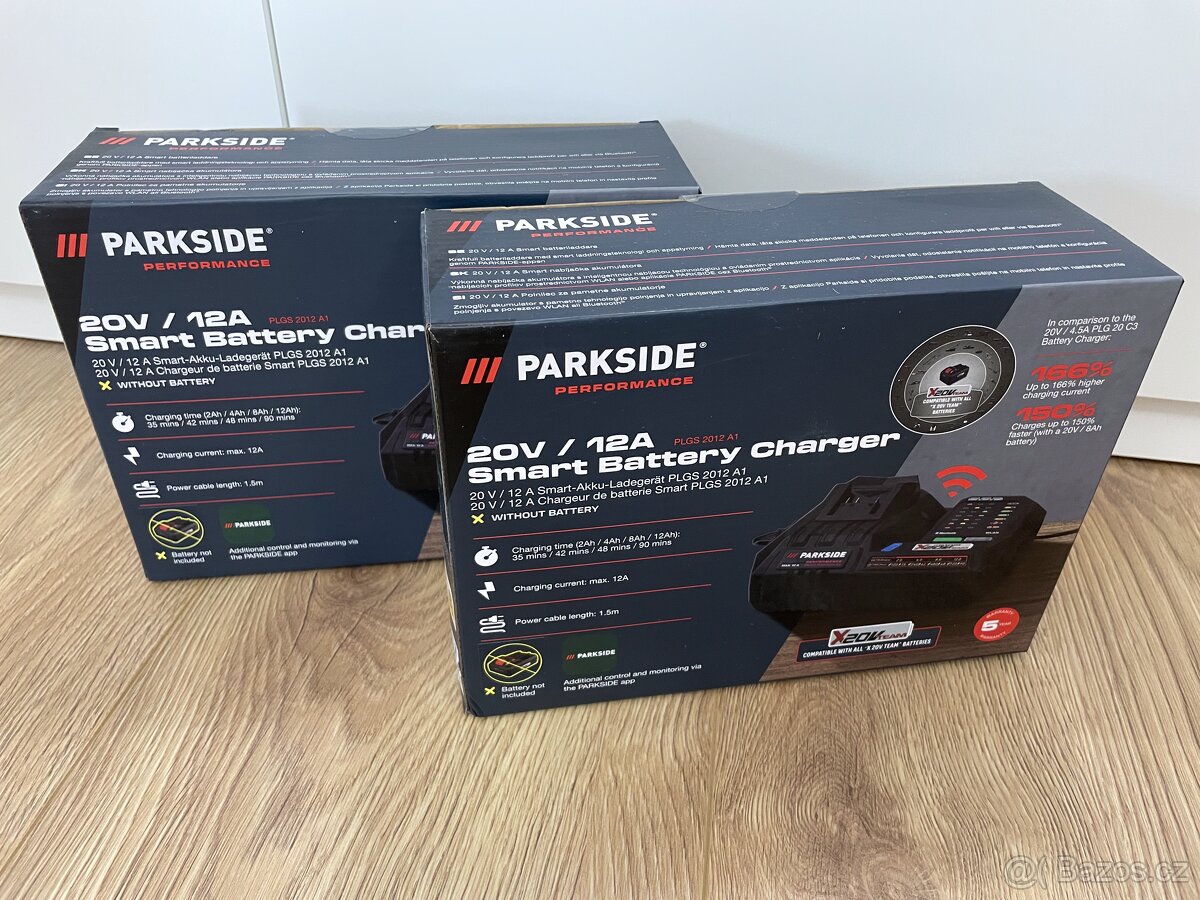 Parkside Smart nabíječka 20 V / 12 A PLGS 2012 A1 Nova+5rZar