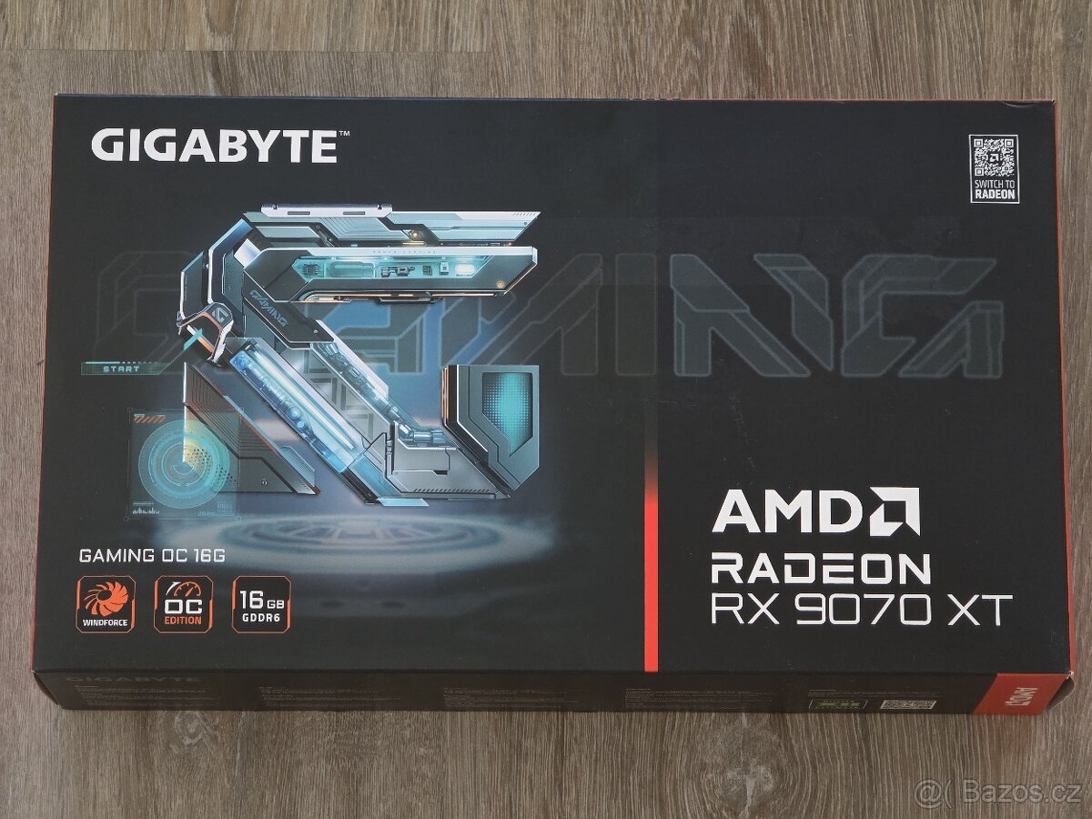 NOVÁ GIGABYTE Radeon RX 9070 XT GAMING OC 16G | ZÁRUKA ✅