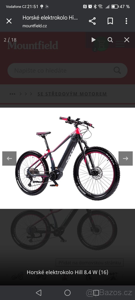 Prodám elektrokolo mě nevyhovuje