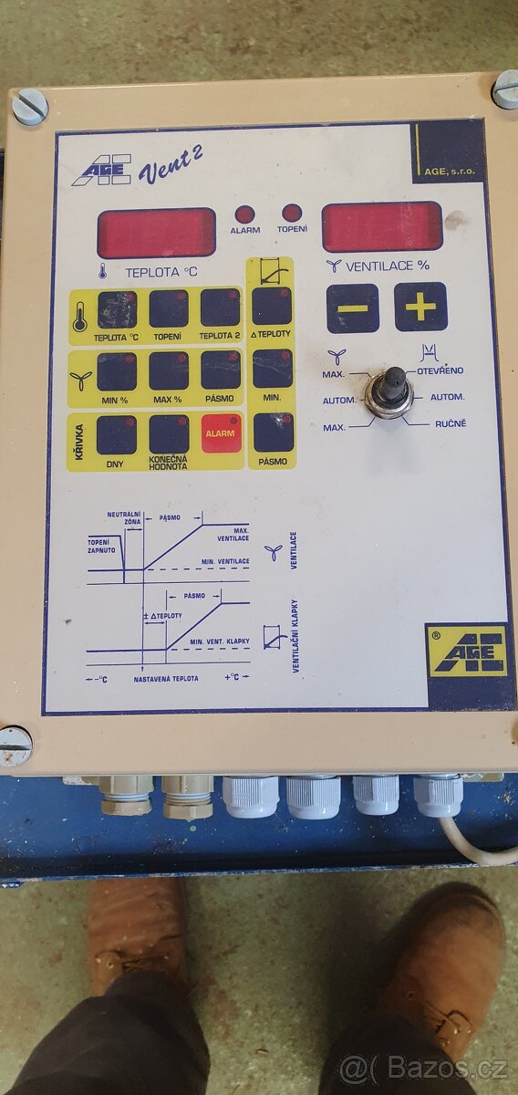 Automatika větrání stáje